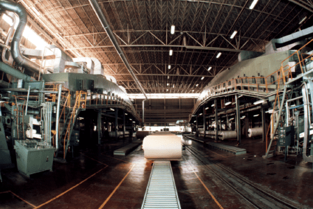 Electrofax paper coating line (Numazu Plant)