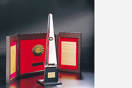 JQA trophy and award plaque